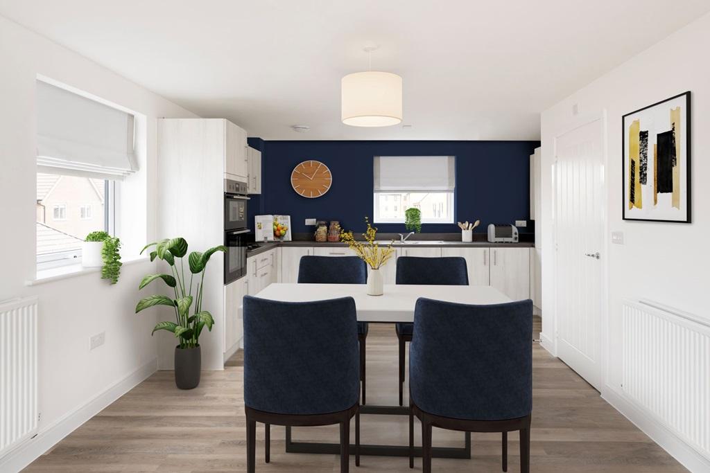 A open plan kitchen dining area is perfect for...