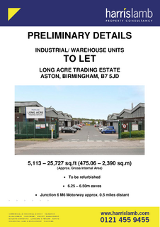 Warehouse to rent, Long Acre Birmingham B7 5JD