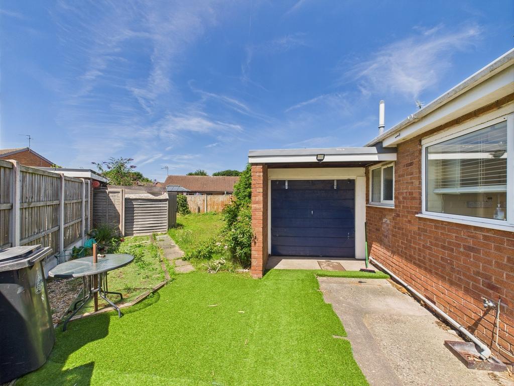 Garage and side garden