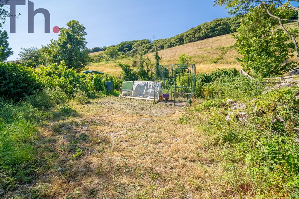 Rear Garden with downland views