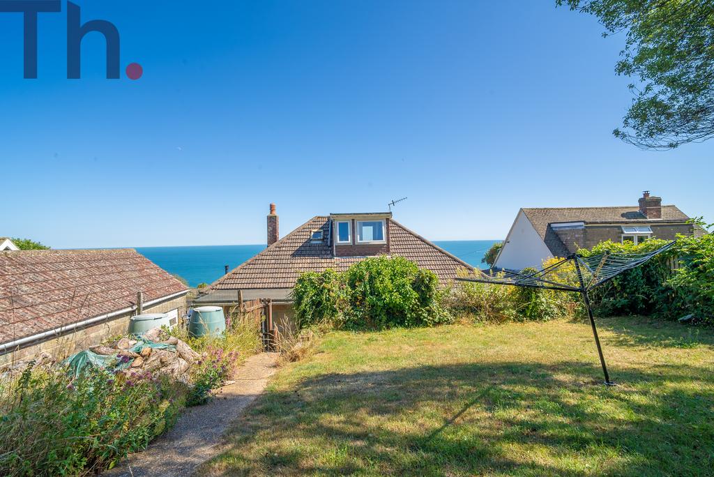 Rear Garden with Sea Views