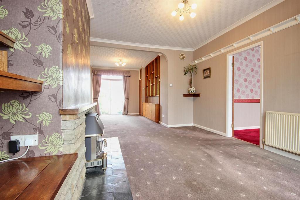 Through lounge and dining room