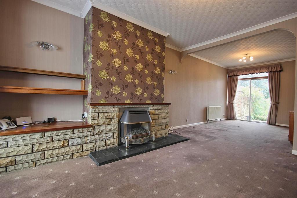 Through lounge and dining room