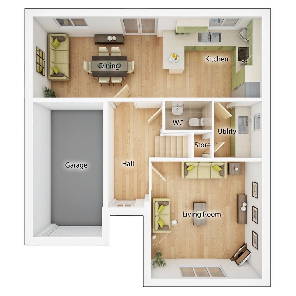 4 bedroom detached house for sale - Floor Plan