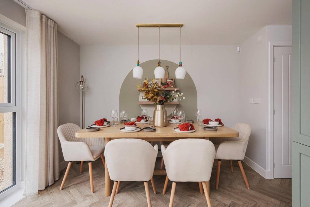 A dedicated dining area makes entertaining...
