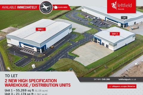 Warehouse to rent, Leftfield Deeside, Estuary Way Pentre CH5 2RD