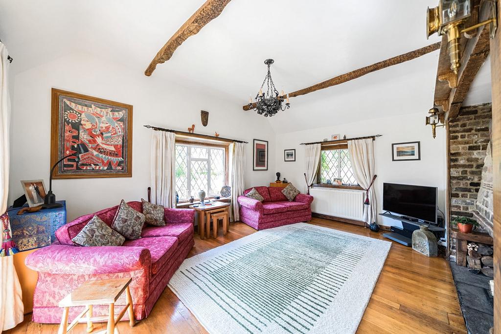 Living room, fireplace
