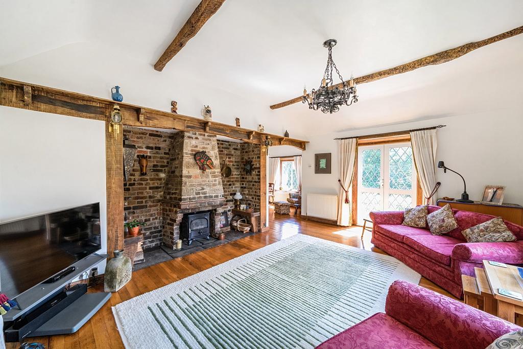 Living room, fireplace