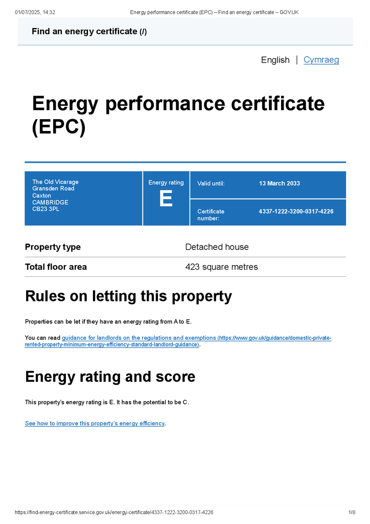 Energy performance c