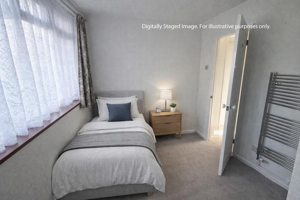 Bedroom Example - Digitally staged photograph