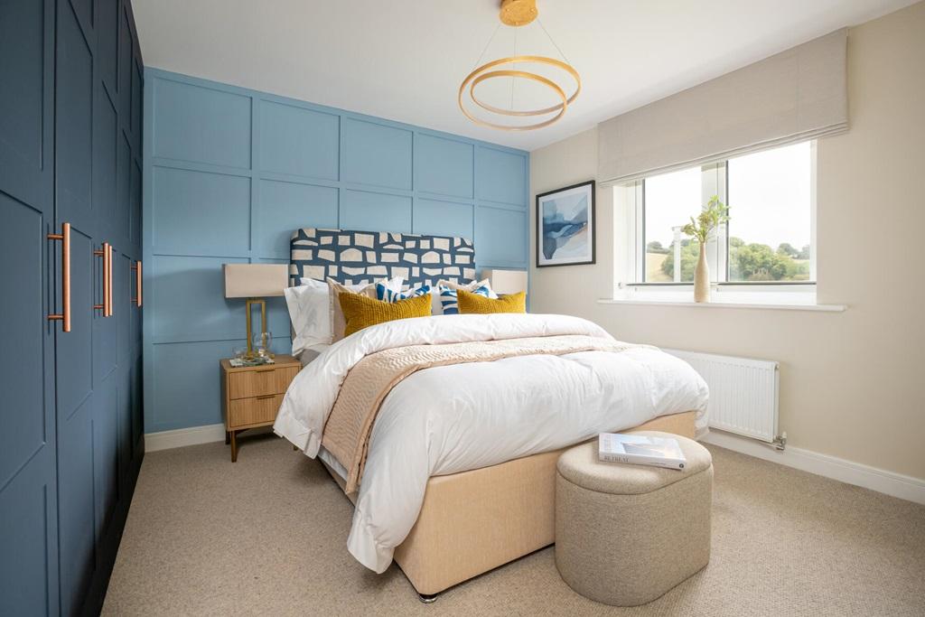 King size bedroom with ample space for...