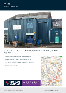 Office to rent, 12 Manhattan Works Dundonald St Dundee DD3 7PY