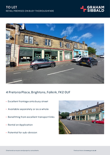 Retail property (high street) to rent, 2-4 Pretoria Pl Falkirk FK2 0UF