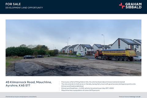 Land for sale, 45 Kilmarnock Rd Mauchline KA5 5TT