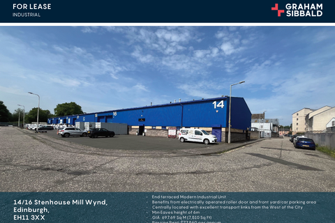 Warehouse to rent, 14-16 Mill Wynd Edinburgh EH11 3XX