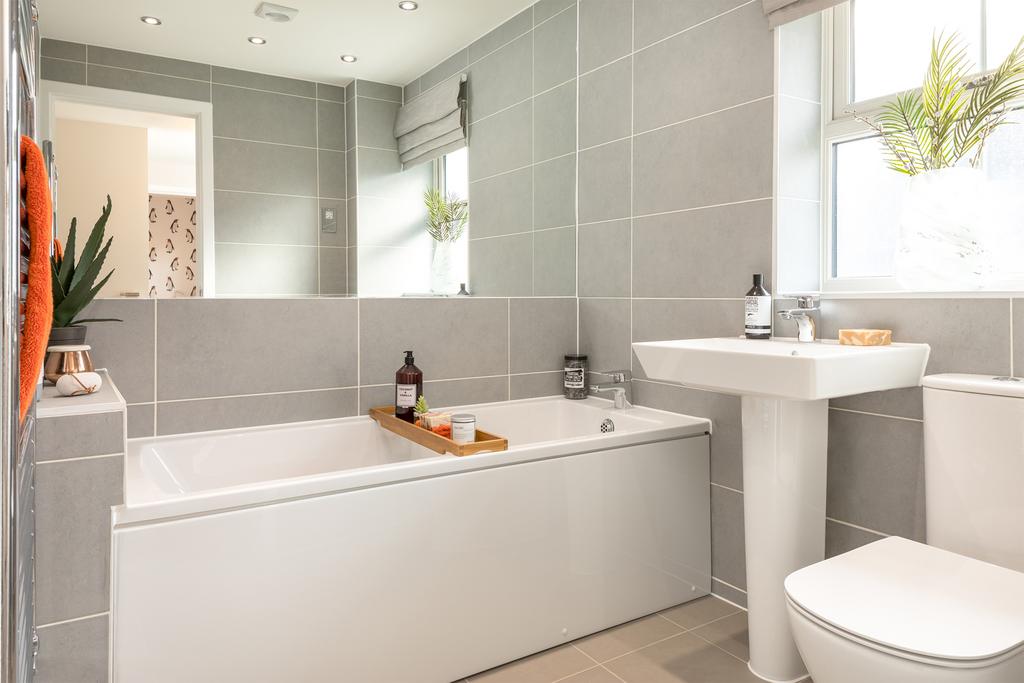 Family bathroom in the Hadley Special 3 bedroom...