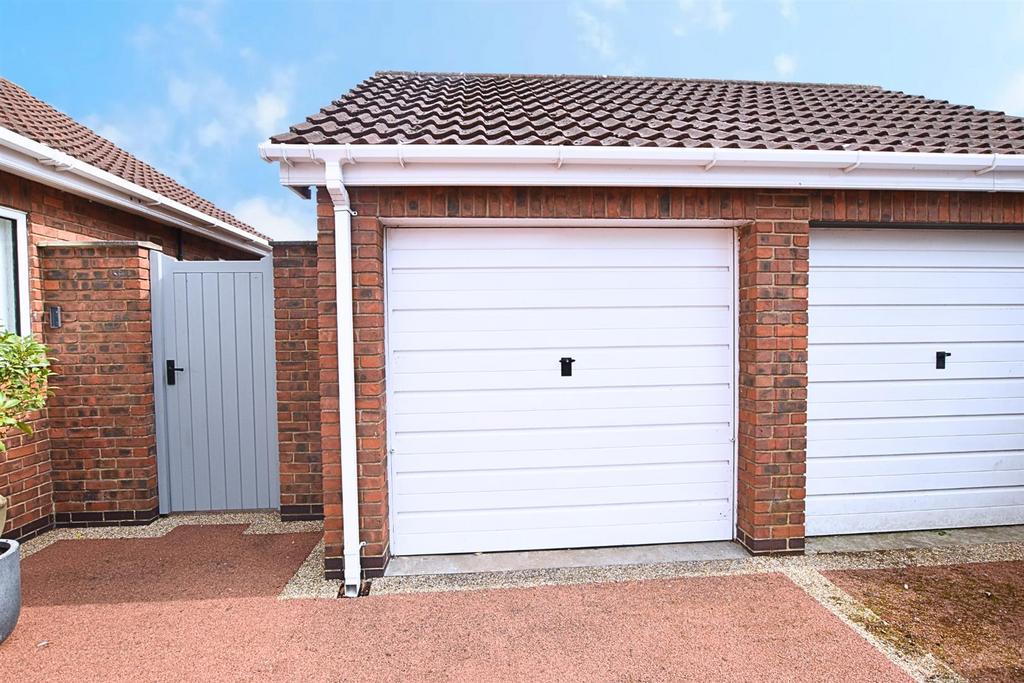 Semi detached brick garage