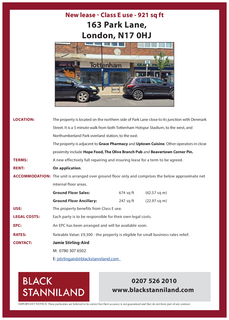 Retail property (high street) to rent, 163 Park Ln London N17 0HJ