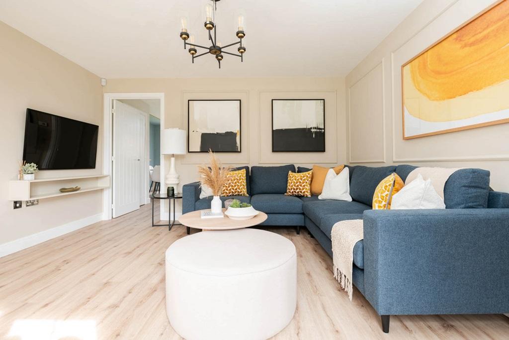 Room for the whole family to relax in front of...