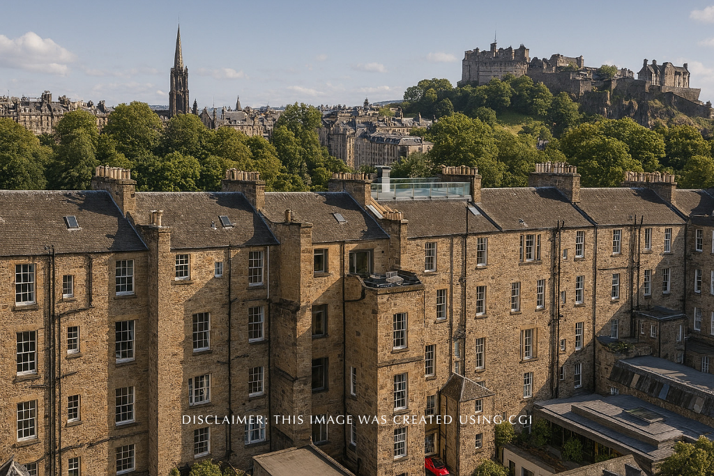 CGI Rooftop Terrace - 28 Abercromby Terrace