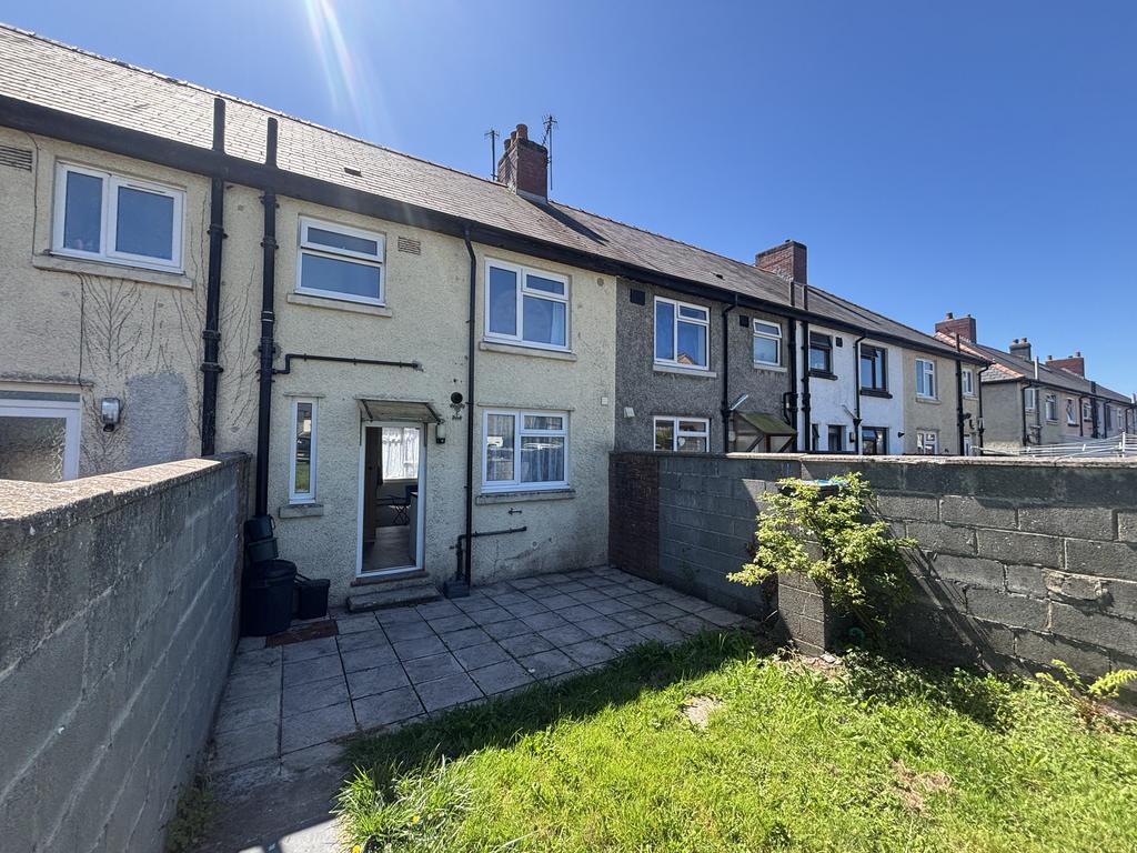 Rear of property
