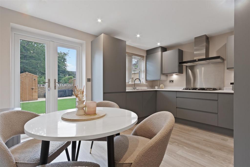 Dining area leading into garden