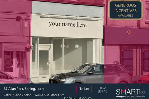 Retail property (high street) to rent, 31-37 Allan Park Stirling FK8 2LT