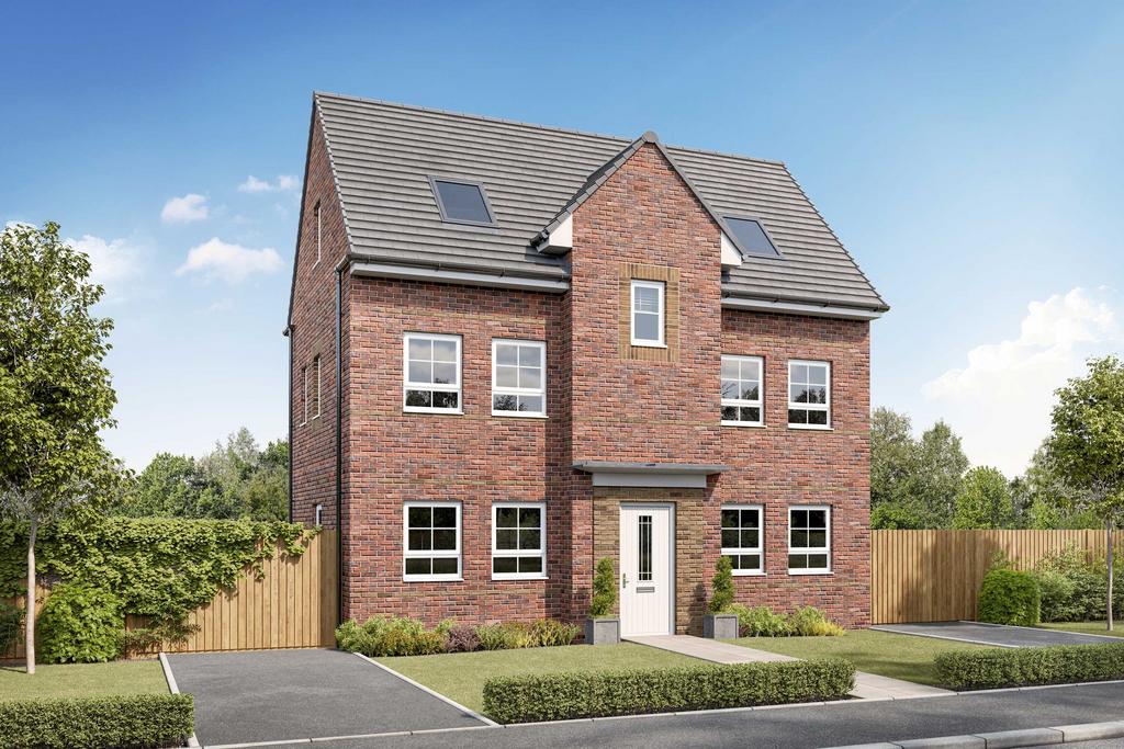 Exterior CGI view of our 4 bed Hesketh home