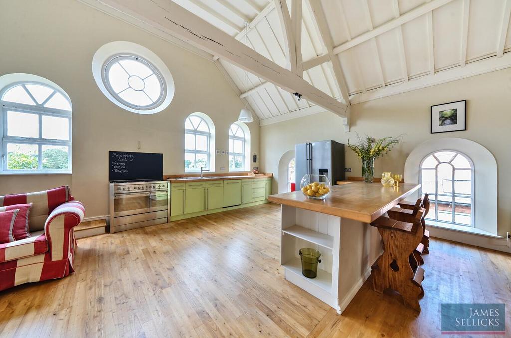 Open plan living dining kitchen