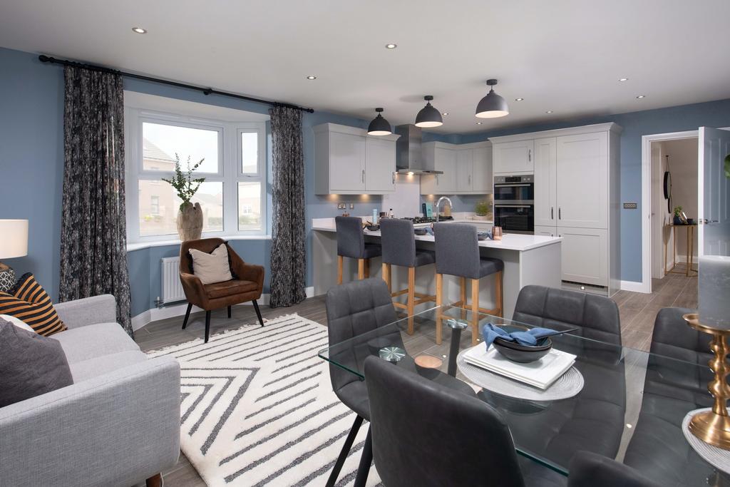 Internal view of spacious kitchen