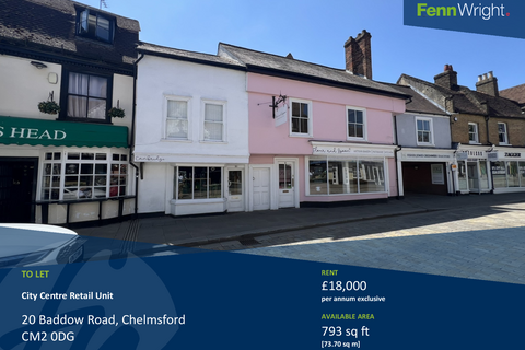 Retail property (high street) to rent, 18-20 Baddow Rd Chelmsford CM2 0DG