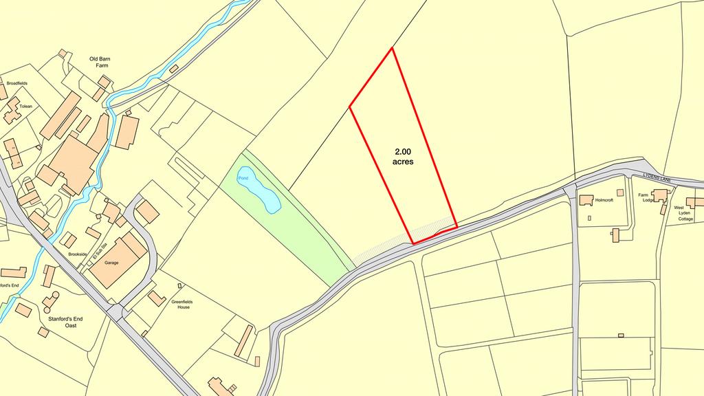 Land for sale with road frontage in Edenbridge.