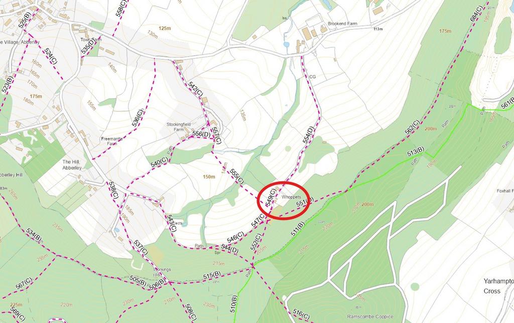 Footpath map