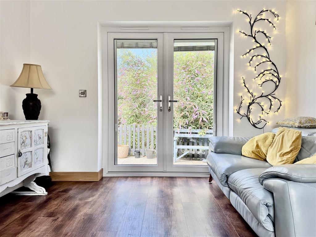 Living room patio doors