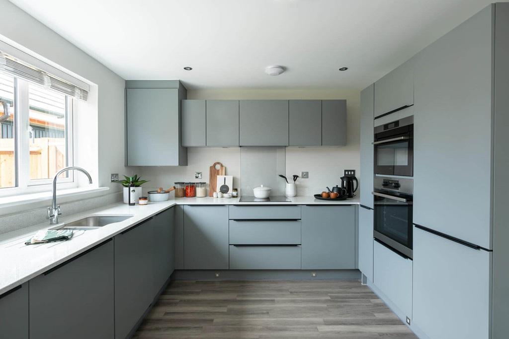 A brand new, modern kitchen is ready to go from...