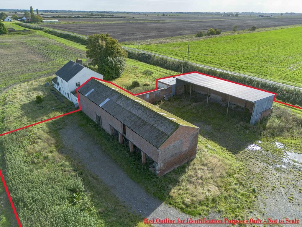 Aerial View - Barns - Red Outline + Text