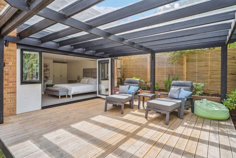 Decked terrace from