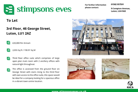 Office to rent, George St Luton LU1 2AZ
