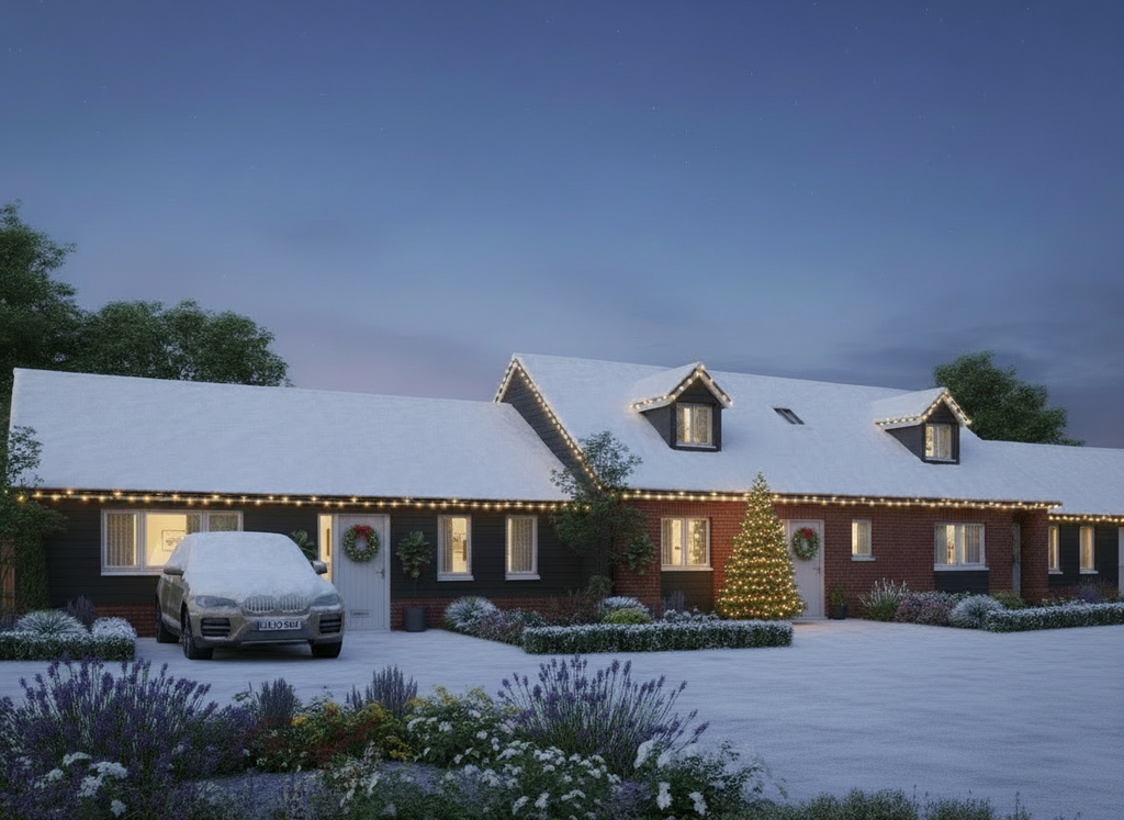 Paddock Close CGI Christmas image