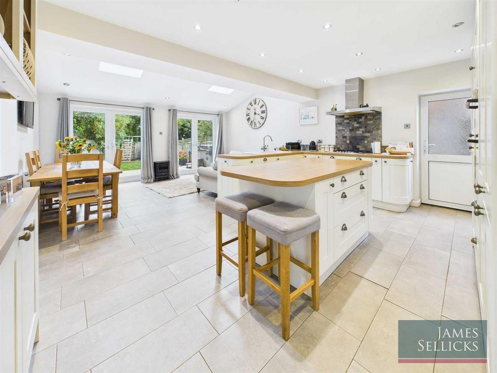 Open plan living dining kitchen