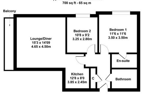 2 bedroom flat for sale, Luton LU2