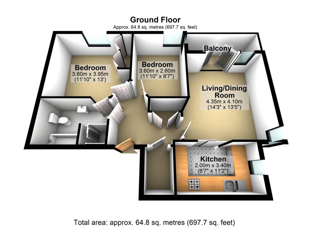 Floor plan 3 d