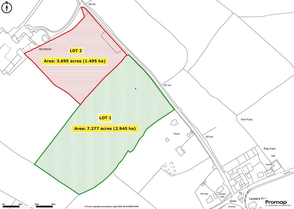 Land at Leysters particulars plan