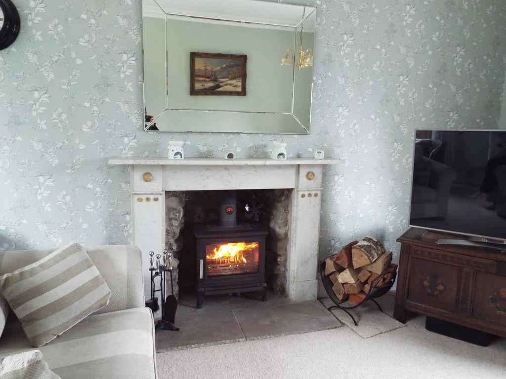 Lounge fireplace