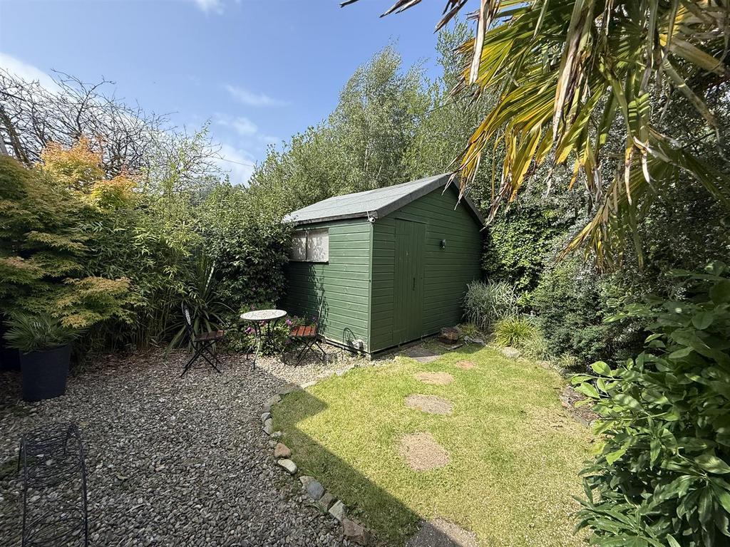 Garden and timber shed