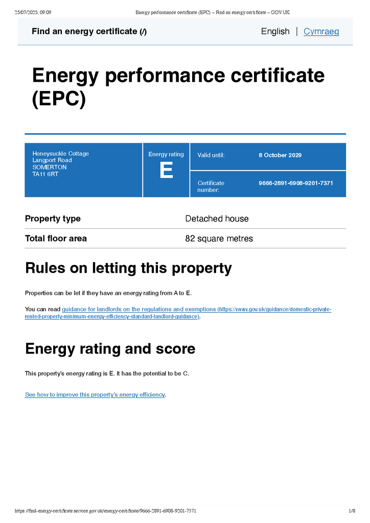 Energy performance certificate (EPC) – Find an ene