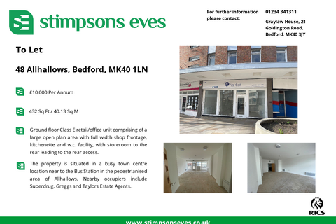Office to rent, 9-48 Allhallows Bedford MK40 1LJ