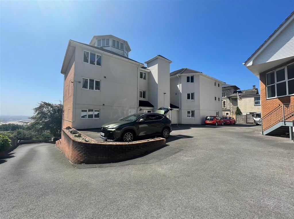 Rear of apartment