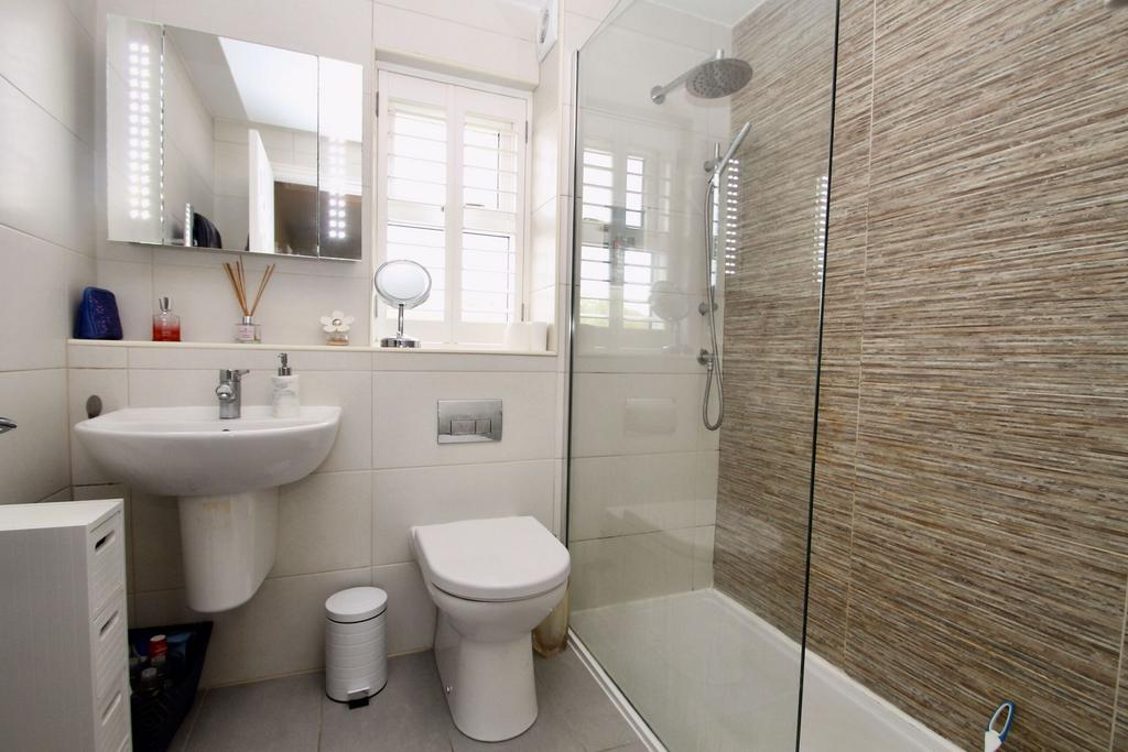 Bathroom with walk-in shower