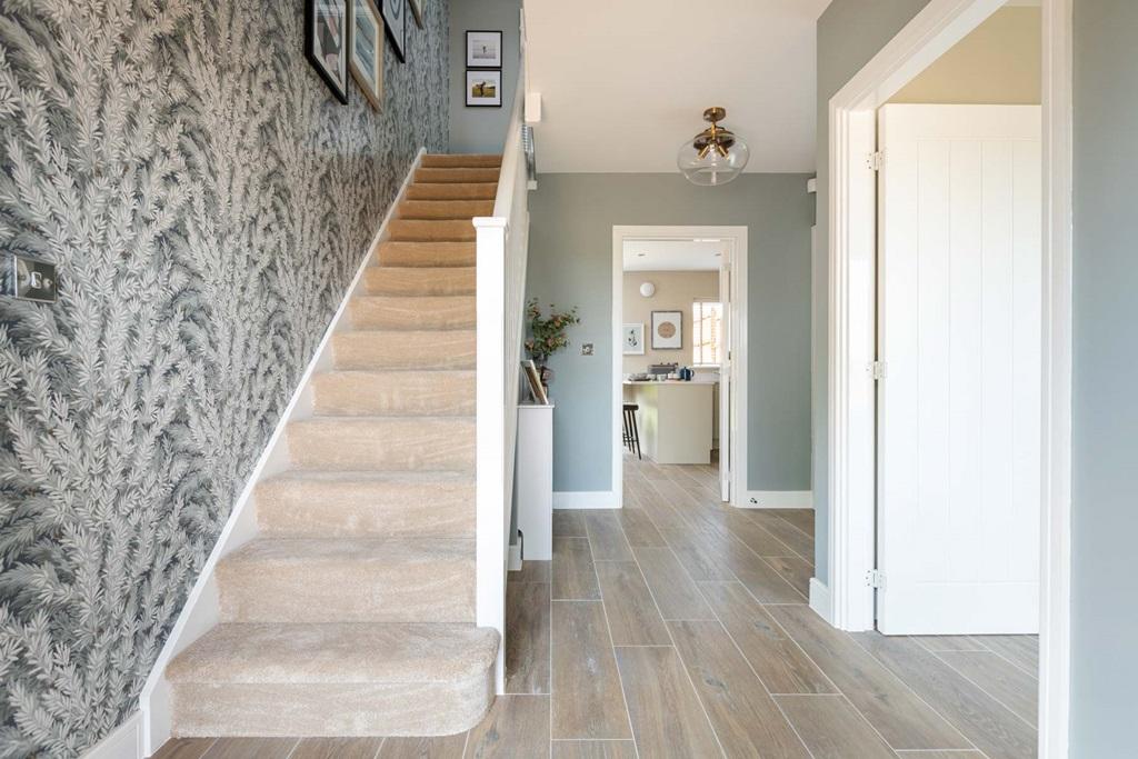 A light and inviting hallway welcomes you to...